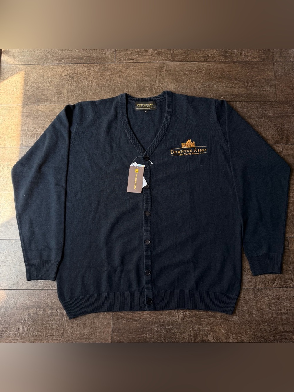 Navy V-Neck Button Cardigan - Men